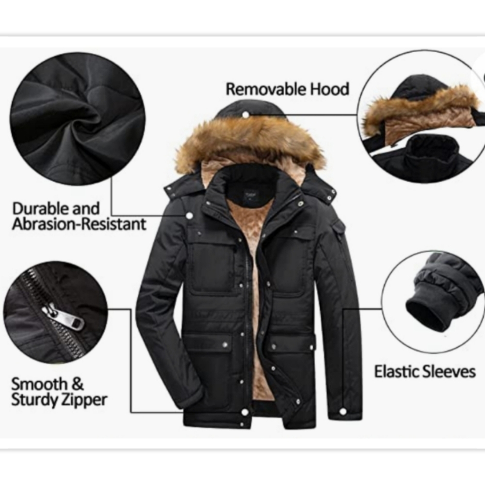 New - Yozai 9 Pocket Winter Jacket - Picture 11 of 15